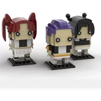 398pcs MOC GOLDEN HUNTR/X KPopes Demon Hunters Brickheadz Building Blocks Ideal Present For Festive Building Adventures Gift