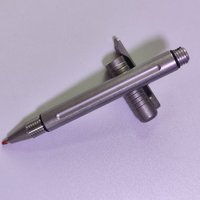 1 PieceTC4 Titanium Portable Tactical Pen Pocket Ballpoint Pen Outdoor Travel EDC Pen