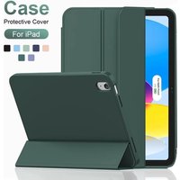 Case for iPad 5th 6th 7th 8th 9th 10th 11th 12th Gen Air 1 2 3 4 5 6 7 Mini 6 7 Trifold Stand Smart Cover and Soft TPU Back
