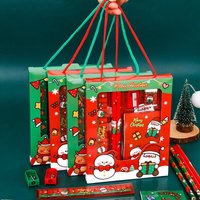 Christmas Student Stationery Gift Box Set Cartoon Santa Claus Snowman Elk Kids Gift Merry Christmas Decor Happy New Year 2026