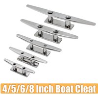 4/5/6/8 Inch Hardware Boat Cleats Boat Cleat 316 Stainless Steel Polished Mooring Cleat for Marine Boat Yacht Marine Accessories