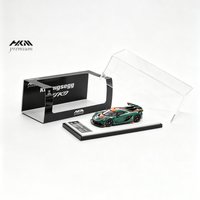 HKM Premium 1:64 Koenigsegg Jesko Green Full Carbon With Orange Accent Strip Diecast Model Car In Stock