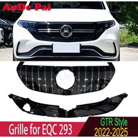 GTR Style Front Bumper Mesh Hood Grille Grill for Mercedes Benz EQC 293 2022-2024 Body Kit image 4