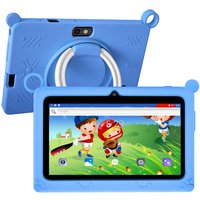 New Global Android Version 7 Inch tablets Quad Core 4GB+64GB ROM 5G WiFi Google Kids Tablets Portable Kids-Proof protective case