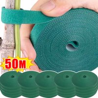 50/2M Nylon Plant Ties Plant Bandage Hook Tie Loop Adjustable Plant Support Reusable Fastener Tape for Home Garden Accessories