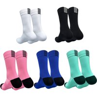 AliExpress WRELS 1/2/3 Pairs Cycling Socks Men Women Terry Bottom Cushioned Running Socks Arch Support Basketball Sport Compression Socks
