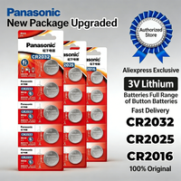 Panasonic 3V Lithium Coin Cell Battery CR2032 CR2025 CR2016 DL2032 for Car Key Fob Computer Motherboard Clock Calculator