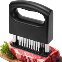 Meat Tenderizer with 48 Stainless Steel Ultra Sharp Needle Blades Heavy Duty Cooking machine,perfect for,pork chops, chicken