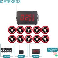 Retekess TD136 Wireless Waiter Calling System Restaurant Pager Voice Broadcast Host Receiver Call Button For Bar Hotel Cafe Club