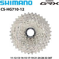 AliExpress Shimano SHIMANO GRX CS-HG710 12Speed Road Cassette Sprocket 12S 12V 11-36T Freewheel Sprocket for Road Bike Original Bicycle Parts