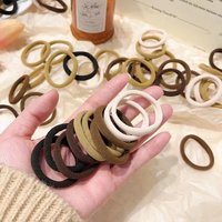 50/100/150/200pcs Hair Ties Women Girl Soft High Elastic Hair Bands Basic Headband Durable Hair Scrunchies Set Ponytail Holder