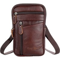 Herren Echtleder Umhängetaschen Hochwertige Tragetasche Mode Business Herren Messenger Bag Ledertaschen mit Fächern