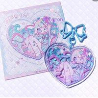 Spiel NEEDY GIRL OVERDOSE Rain Ame KAnge Cosplay Schlüsselbund Acryl Herz Anhänger Schlüsselring Tasche Zubehör Mädchen Ornament