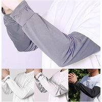 1/2 Pair Mens Ice Arm Sleeves Sunscreen Elastic Driving Gloves Outdoor UV Protection Arm Cover Sleeves Lightweight Cool Muff New