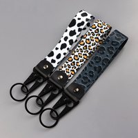 leopard Print Eagle Beak Keychain Cow Pattern Short Lanyards Used in Phone Rope Badge Holder USB Car Key Chain Gifts