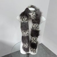 Original Leopard print plush polka dot scarf millennial spicy girl subculture splicing warmth Y2K Winter accessories for woman