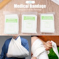 1Bag Triangular Bandag Fracture Fixation Emergency Bandage First Aid Gauze Triangle Bandage