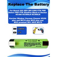3.7V 3200mAh Battery For BOSCH DIY EasyPrune, GluePen, Grasscheren-Set Isio, ISO, IXO, PKP 3, PSR Select, PTK 3, XEO KC460LN