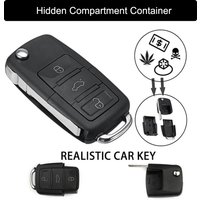 Creative Hidden Secret Compartment Stash Safe Dummy Car Key Box Diversion Discreet Decoy Car Key Fob to Hide and Store Money