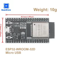 ESP-WROOM-32D ESP32-DevKitC Development Board Module (Black) 38pin WIFI+Bluetooth IoT NodeMCU-32 ESP32 Baseboard