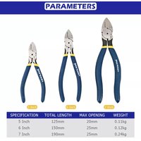 Professional Cutting Pliers 5 6 7 Inch Wire Stripping Tool Side Cutter Cable Burrs Nipper Electricians DIY Repair Hand Tools