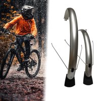 Easy Install PVC Mountain Bike Mudguard Set Bicycle Fenders for 26 Inch Wheel Protection Cycling Accessory