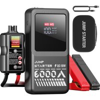 AdoreTrip 6000A Auto Starthilfe mit LED-Licht 22000 mAh Tragbare Power Bank 12 V Booster Auto Start Gerät Notstart