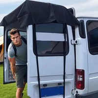 Waterproof RV Rear Door Awning, Oxford Cloth Windproof Truck Campers Van Tailgate Shelter for Camping, Beach Picnics,Outdoor