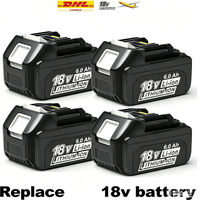 Original 18V für Makita 6.0A, für Makita Akku BL1840 BL1830B BL1850B BL1850 BL1860 BL1815 Ersatz-Lithium-Akku