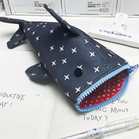 【SSummer10】Cute Shark Pencil Case, Large Capacity Multi-functional Stationery Box, Creative Ins Style Pouch For Boys & Girls【SS】