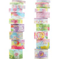 20 Rolls Washi Tape Set Decorative Scrapbook Adhesive Tape Versatile Scrapbook Washi Tapes for Journaling Decoration DIY Craft