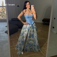 Smileven Luxury A Line Prom Dress Sweetheart Liquid Organza Gowns for Gala Party Pattern Side Silt Evening Dress Customized 2026