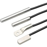 Temperature Sensor DS18B20 304 Stainless Steel Probe 6*30MM OD 3.0MM Waterproof Dustproof Sensors Cable 1M Length