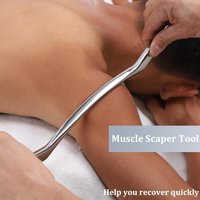 Stainless Steel IASTM Tool Guasha Massage Tool Muscle Scraping Tool for Soft Tissue Therapy and Reduce Arms,Back,Legs, Neck Pain