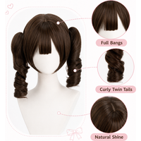 Lolita Short Hair New Female Daily Internet Celebrity Short Hair Synthetic Roman Curl Natural Full Head