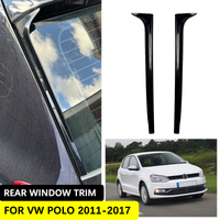 For VW Volkswagen Polo MK5 6R 6C 2011 2012 2013 2014 2015 2016 2017 Car Rear Window Side Wing Roof Spoiler Trim Cover