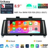 Wireless CarPlay AutoRadio Android 14 Car Multimedia For BMW X3 F25 for BMW X4 F26 Screen Audio Stereo GPS Navigation Head Unit
