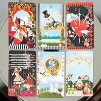 10.3*6cm Alice in Tarotland: A Whimsical 78-Card Journey Down The Rabbit Hole – Classic Tarot Deck
