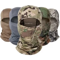 Tactical Camouflage Balaclava Full Face Mask Outdoor Hunting Bicycle Cycling Bandana Neck Gaiter Combat Airsoft Cap