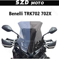For Benelli TRK702 TRK702X TRK 702 702X High Quality Motorcycle Windshield Windscreens Wind Deflectors Front Glass Transparent image 4