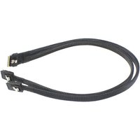 CableDeconn PCI-E SAS 4.0 Ultraport Slimline SFF-8654 8i to Dual 8087 Mini SAS 36P HD Cable PCI-Express 0.5m
