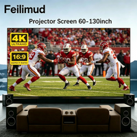 16: 9 anti light screen portable 3D high-definition projection screen equipped with Touyinger H6/Q10 projectors of various sizes