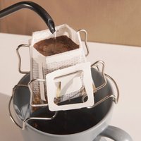 1/3/5pcs Stainless Steel Reusable Holder Japanese Style Disposable Drip Bags Coffee Cup Dripper Baskets Filter Paper Bag Shelf