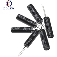 SW-18010P 12V Black Highly Vibration Switch Ball Tilt Double bead Angle Spring Sensor SW18010