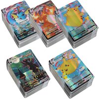 Portuguese Shiny Pokemon Cards 50Vstar50EX 100Vmax Arceus Charizard trade card children toys