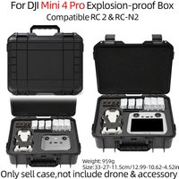 Für DJI Mini 3/4Pro Fall Mini 4 Pro Explosion Proof Fall Mini 4 Pro Tasche Tragbare Wasserdichte Box Hard Shell große Kapazität Fall