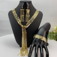 Brazilian Simple Style Necklace Luxury Quality African Bride Jewelry Set For Women Party Gifts FHK29337