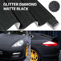 Black Frost Glitter Diamond Matte Vinyl Wrap Film For Car Body Car Sticker Interior Decoration Motorcycle Decal with bubble free