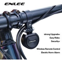 ENLEE 120DB USB Charge Bicycle Electric Anti-theft Alarm Siren & Remote Control Bell Cycle Motorcycle Scooter Trumpet Horn