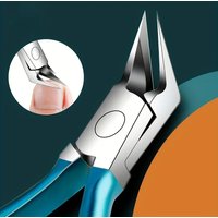 Toenail Clippers For Thick Ingrown Nails Stainless Steel Straight Blade Sharp Pointed Tip Non-Slip Long Handle Manicure Tools